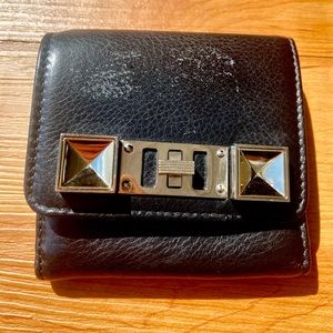 Proenza Schouler black leather ps11 small wallet